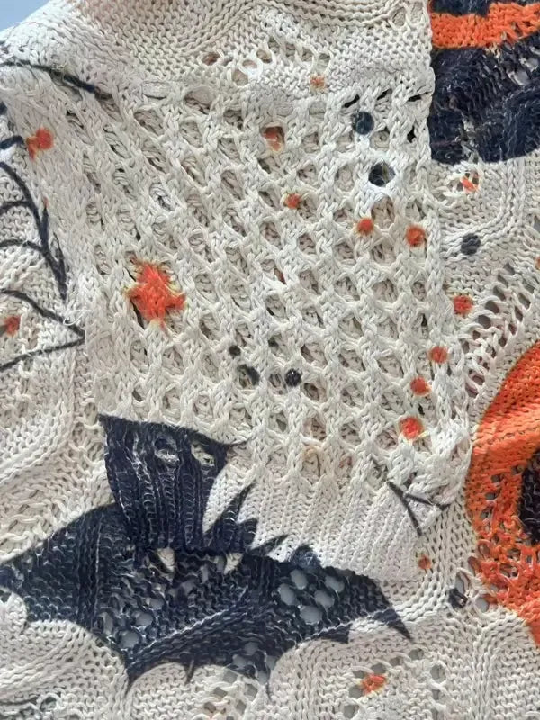 Women's Halloween Long Sleeve Knit Top