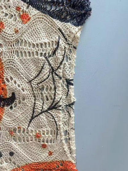 Women's Halloween Long Sleeve Knit Top